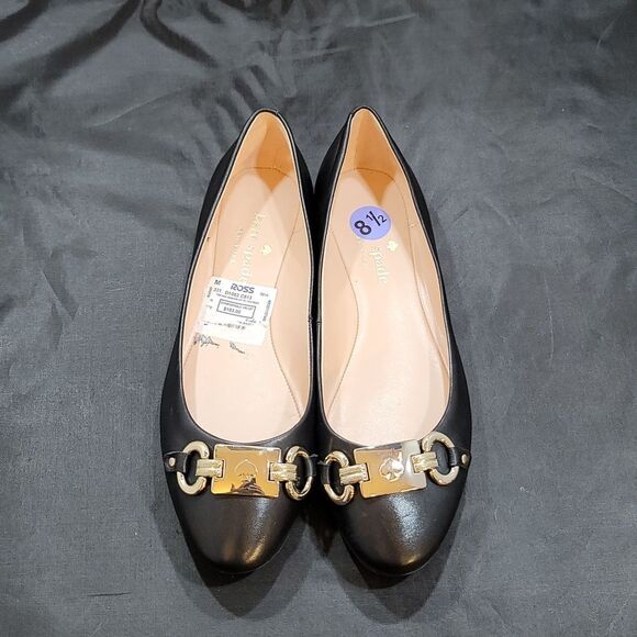 BRAND NEW PHOEBE FLAT IN BLACK LEATHER - Picture 6 of 16